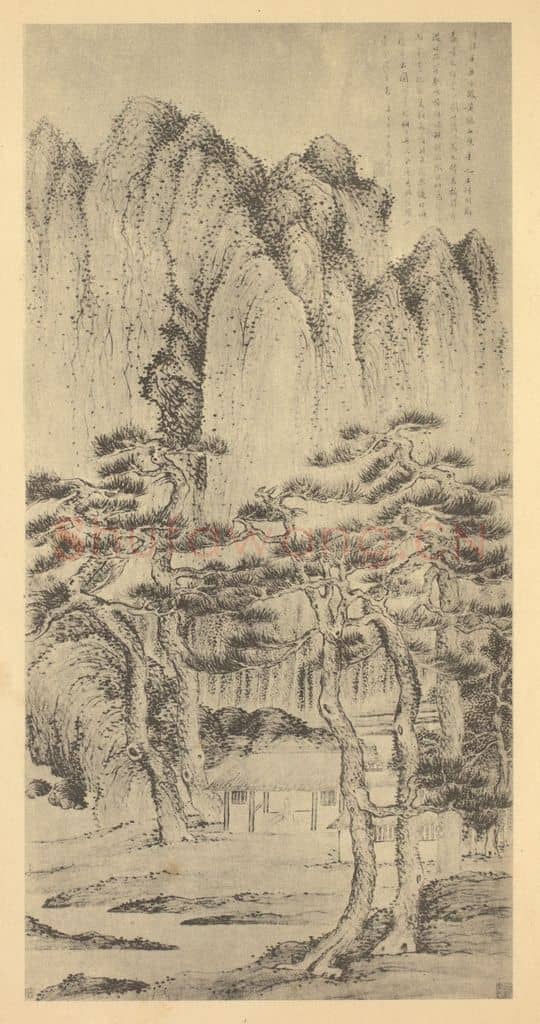 明 程嘉燧《山水轴(三)》国画作品