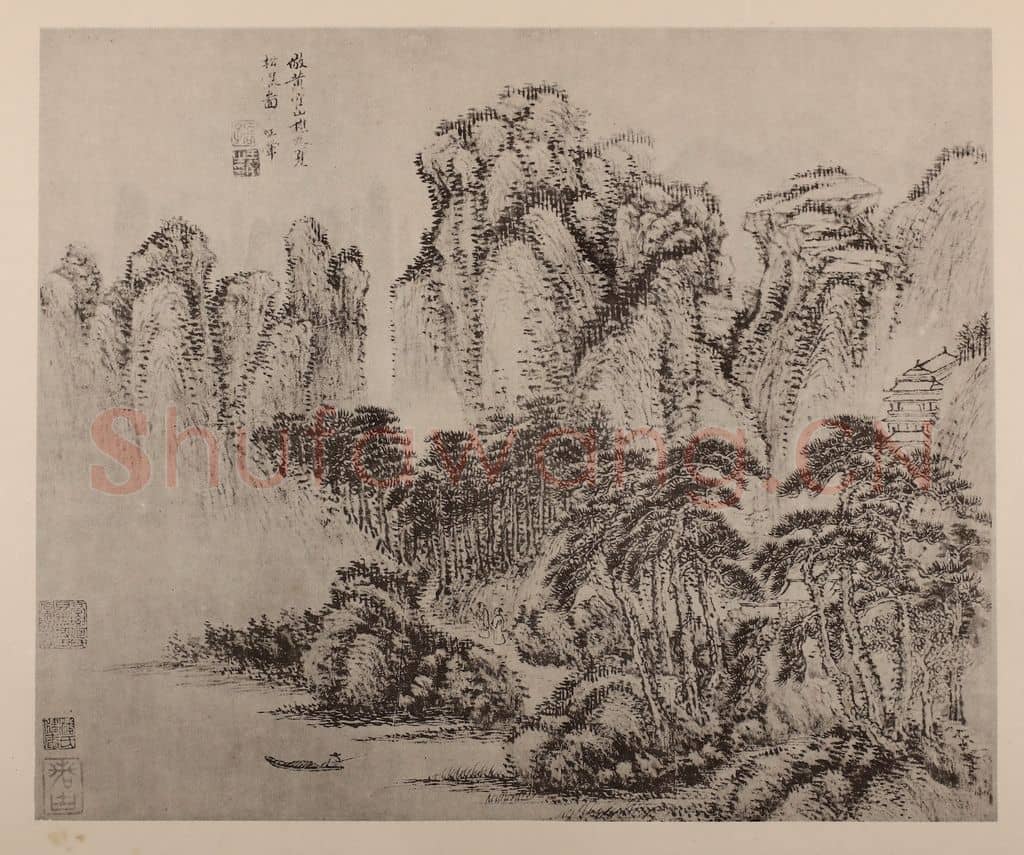 清 王翚《山水册(十一)》国画作品