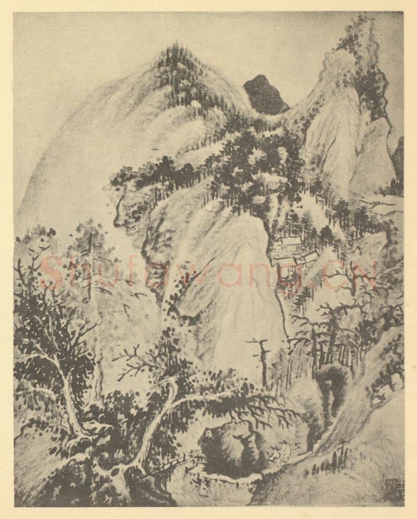 清 王时敏《山水图(九)》国画作品