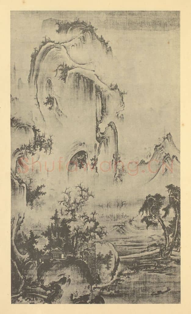 宋 郭熙《山水轴(一)》国画作品