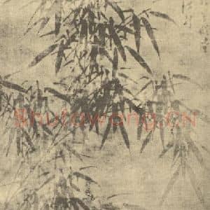 清代 诸升国画作品《竹》摘自 南画大成 卷一