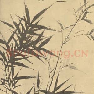 元代 顾安国画作品《竹石》摘自 南画大成 卷一