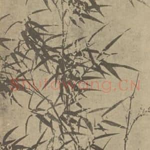 明代 夏㫤国画作品《竹》摘自 南画大成 卷一