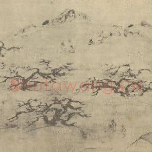 明代 胡玉昆国画作品《山水图(十二)》摘自 南画大成 卷十一