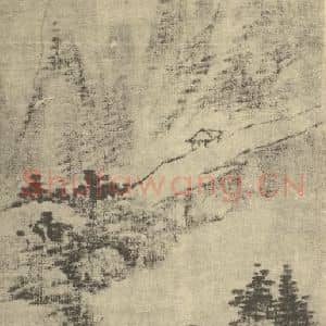 清代 戴本孝国画作品《山水图(九)》摘自 南画大成 卷十一