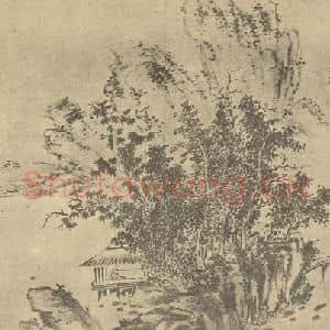 清代 陈书国画作品《山水图(一)》摘自 南画大成 卷十二