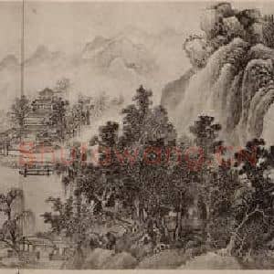 清代 王翚国画作品《江山纵览图卷(二)》摘自 南画大成 卷十三