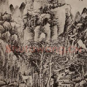 清代 王时敏国画作品《山水册(六)》摘自 南画大成 卷十三