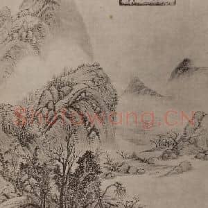 清代 吴历国画作品《山水册(一)》摘自 南画大成 卷十三