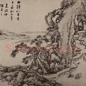 清代 张熊国画作品《山水册(一)》摘自 南画大成 卷十三