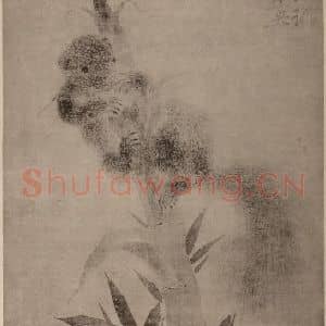 清代 华岩国画作品《栗鼠图页》摘自 南画大成 卷十四