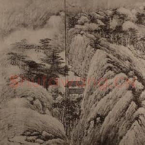 清代 戴熙国画作品《忆松图卷(二)》摘自 南画大成 卷十四