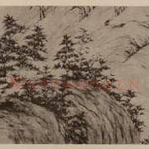 明代 宋克国画作品《万竹图卷》摘自 南画大成 卷十四