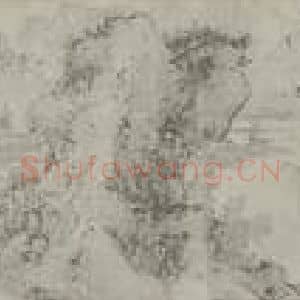 明代 蓝瑛国画作品《仿黄鹤山樵山水卷(二)》摘自 南画大成 卷十五
