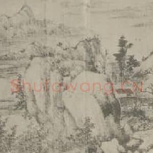 清代 吴历国画作品《上洋留别图卷(一)》摘自 南画大成 卷十六