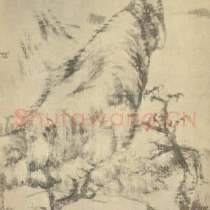 清代 朱耷国画作品《山水图(十一)》摘自 南画大成 续集一