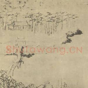 清代 梅清国画作品《山水图(三十三)》摘自 南画大成 续集一