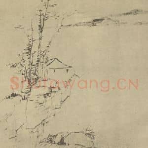 清代 梅清国画作品《山水图(三十八)》摘自 南画大成 续集一