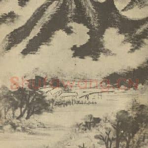 清代 王时敏国画作品《山水图(三)》摘自 南画大成 续集一