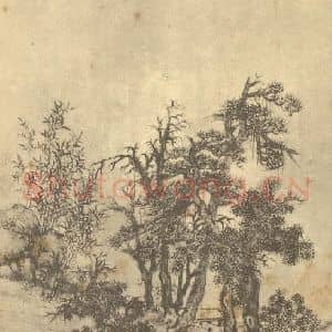 清代 周笠国画作品《山水图(十一)》摘自 南画大成 续集二