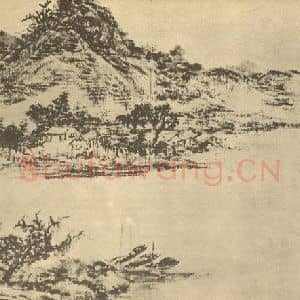 清代 王宸国画作品《山水图(二)》摘自 南画大成 续集二
