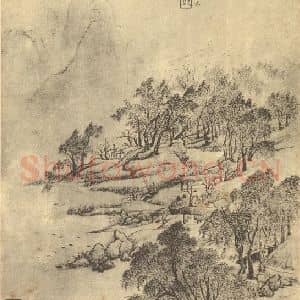 清代 吴历国画作品《山水图(三)》摘自 南画大成 续集二