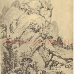 清代 吴历国画作品《山水图(六)》摘自 南画大成 续集二