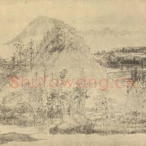 清代 吴历国画作品《山水图(十二)》摘自 南画大成 续集二