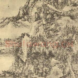 清代 吴历国画作品《山水图(十三)》摘自 南画大成 续集二