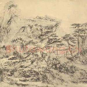 清代 吴历国画作品《山水图(十八)》摘自 南画大成 续集二
