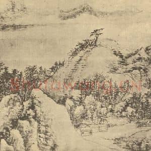 清代 吴历国画作品《山水图(二十一)》摘自 南画大成 续集二