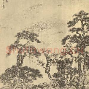 清代 王翚国画作品《山水图(二十七)》摘自 南画大成 续集二