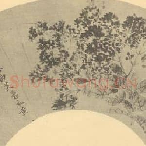 清代 恽寿平国画作品《三薇图》摘自 南画大成 续集三