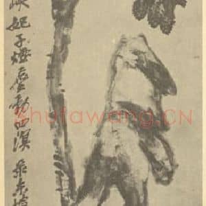 清代 吴昌硕国画作品《荔枝图》摘自 南画大成 续集三