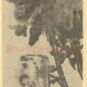 清代 吴昌硕国画作品《石榴图》摘自 南画大成 续集三