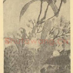 清代 赵之谦国画作品《仙人掌·夹竹桃》摘自 南画大成 续集三