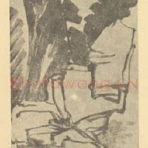 清代 赵之谦国画作品《红蕉图》摘自 南画大成 续集三