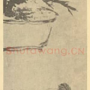清代 赵之谦国画作品《梅花·佛手柑图》摘自 南画大成 续集三