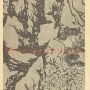 清代 赵之谦国画作品《杞鞠延年图》摘自 南画大成 续集三
