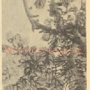 清代 赵之谦国画作品《荒江秋意图》摘自 南画大成 续集三