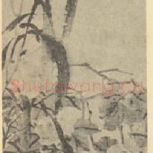 清代 赵之谦国画作品《腊梅·茶花》摘自 南画大成 续集三