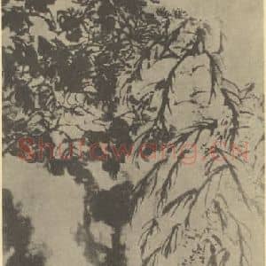 清代 赵之谦国画作品《菊花·雁来红图》摘自 南画大成 续集三