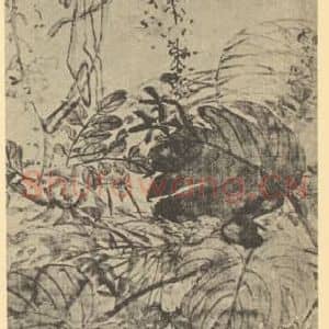 清代 赵之谦国画作品《藤花图》摘自 南画大成 续集三
