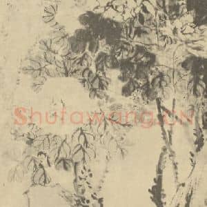清代 赵之谦国画作品《牡丹图》摘自 南画大成 续集三