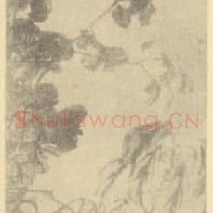 清代 赵之谦国画作品《三秋图》摘自 南画大成 续集三