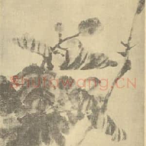 清代 赵之谦国画作品《枇杷·桂树图》摘自 南画大成 续集三