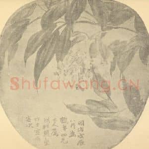 清代 赵之谦国画作品《芍药》摘自 南画大成 续集三