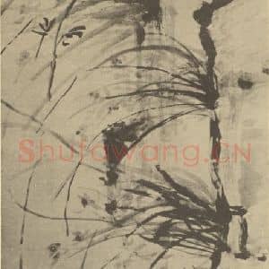 清代 翁同和国画作品《兰》摘自 南画大成 卷二
