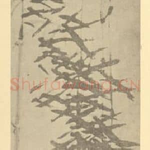 清代 吴昌硕国画作品《竹》摘自 南画大成 卷二