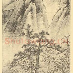清代 蒋宝龄国画作品《秋光满目图》摘自 南画大成 续集四·补遗